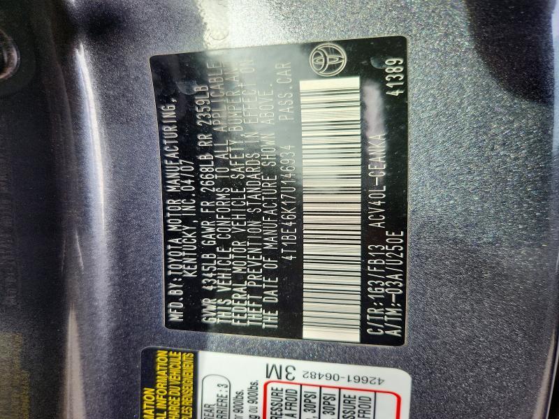 2007 Toyota Camry le