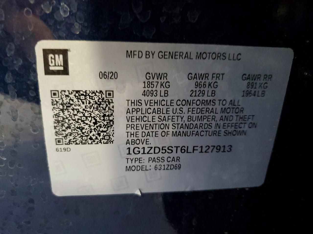 2020 Chevrolet Malibu lt