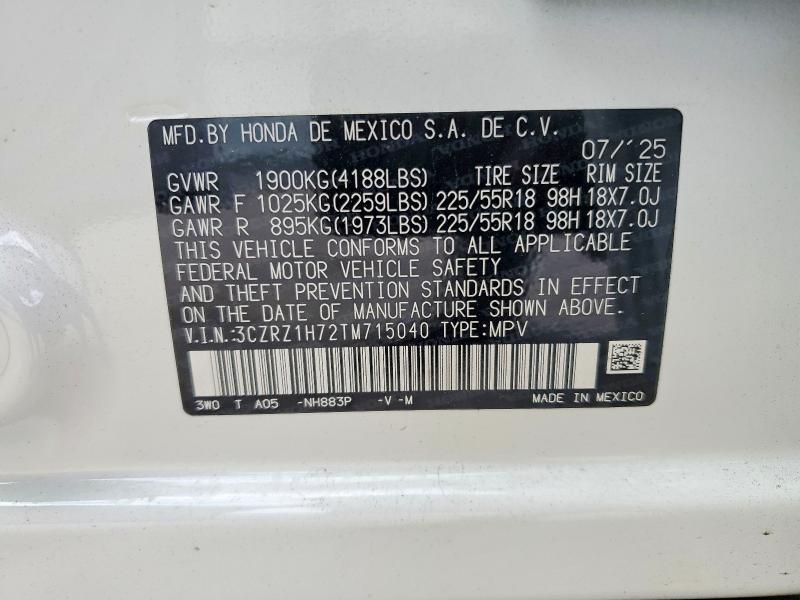 2026 Honda Hr-v exl