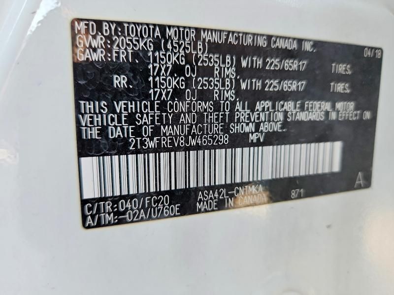 2018 Toyota Rav4 Adventure