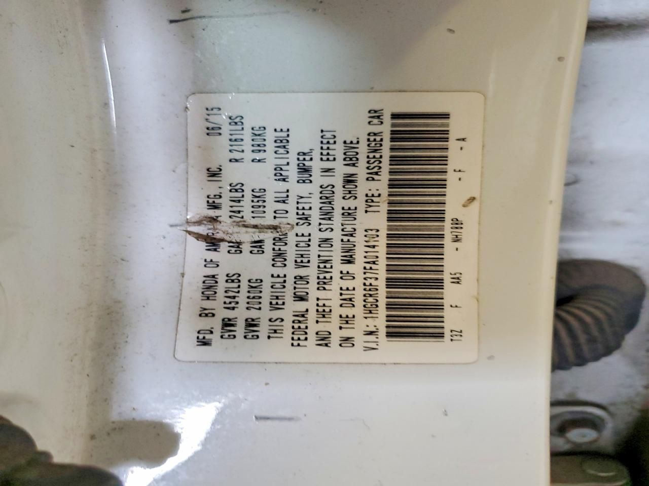 2015 Honda Accord Hybrid