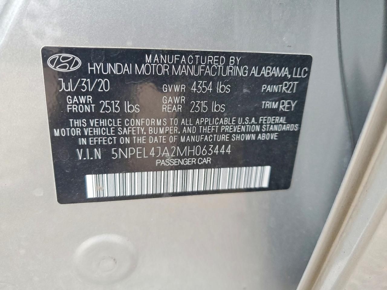 2021 Hyundai Sonata sel