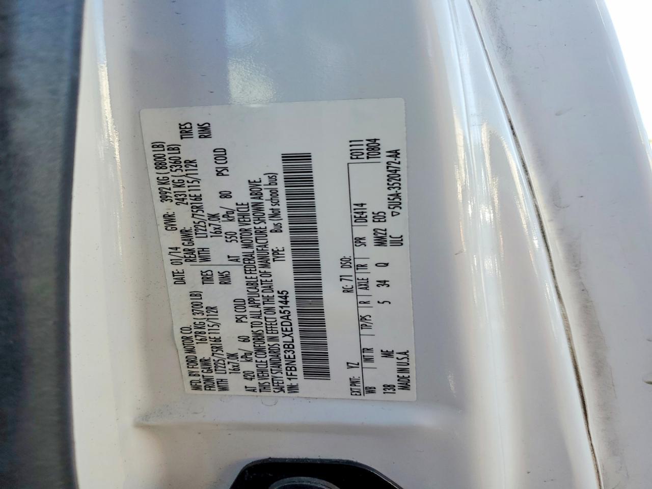 2014 Ford Econoline E350 Super Duty Wagon