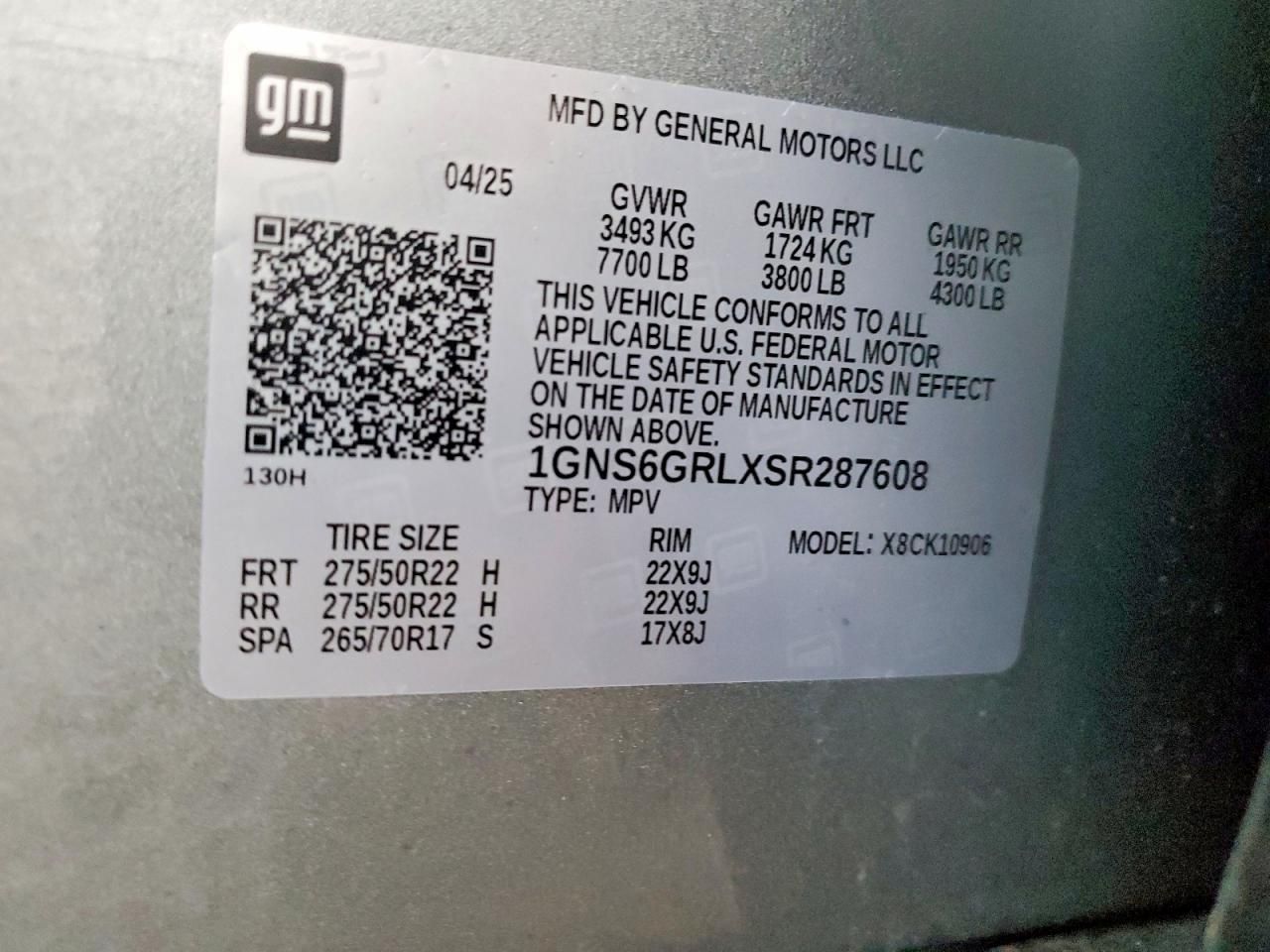 2025 Chevrolet Suburban K1500 High Country