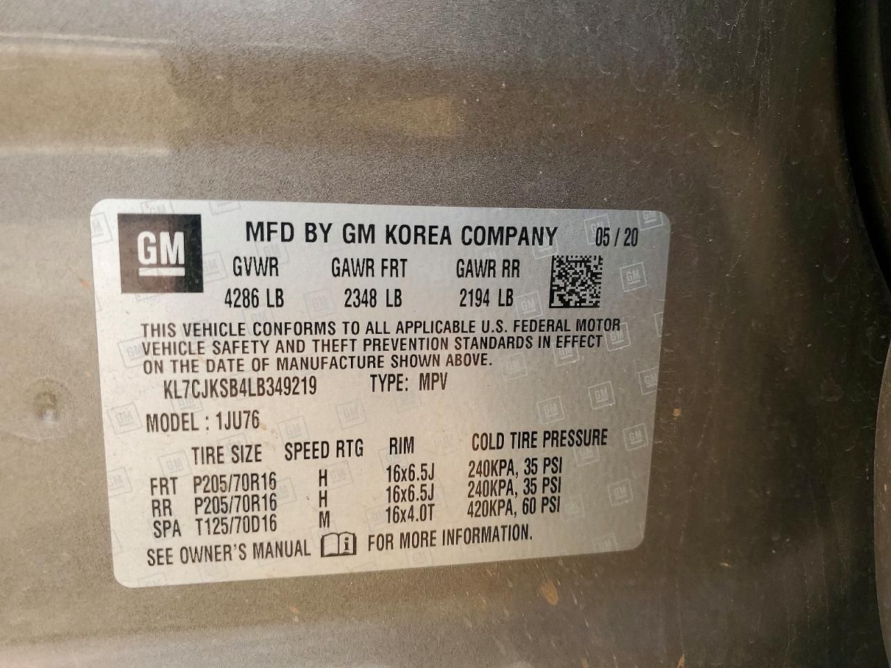 2020 Chevrolet Trax ls