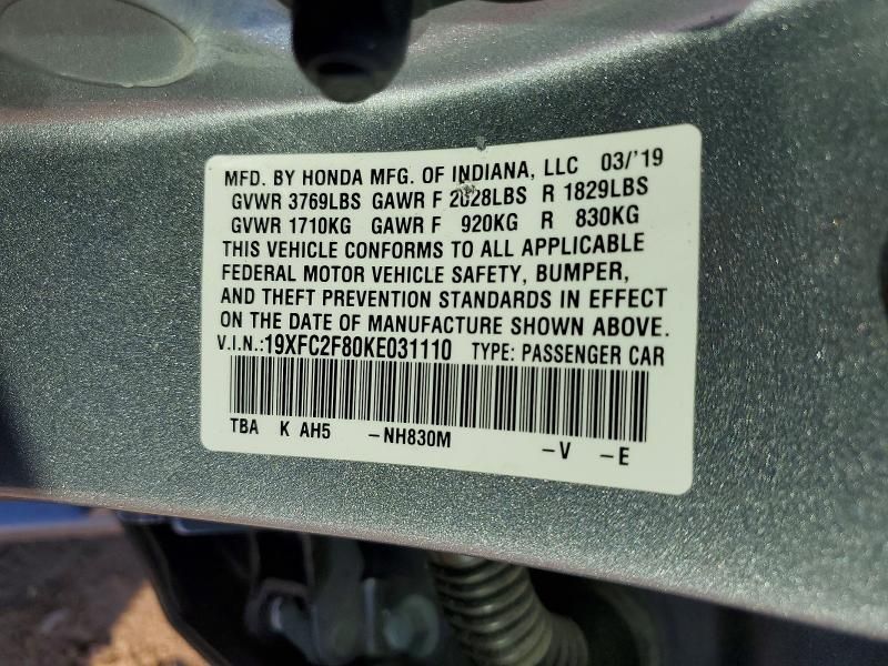 2019 Honda Civic Sport