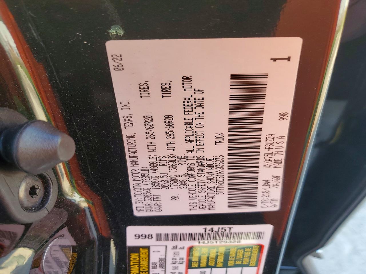 2022 Toyota Tundra 1794 Edition