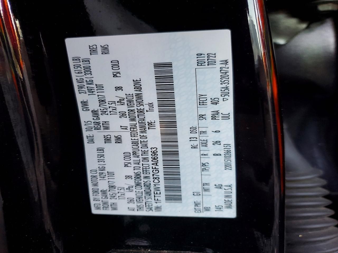 2016 Ford F150 Supercrew