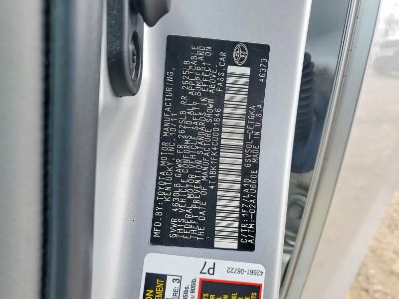 2012 Toyota Camry se