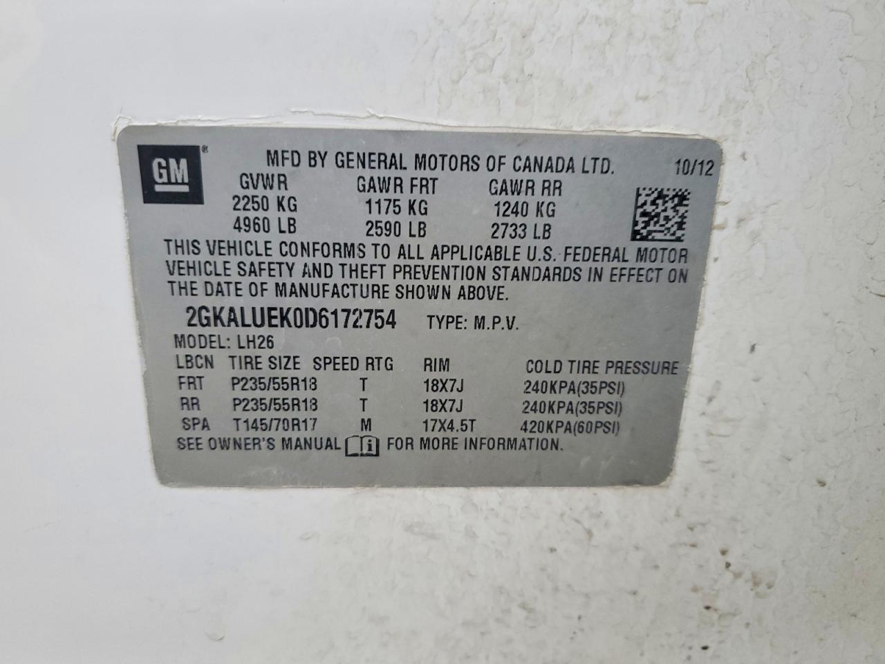 2013 GMC Terrain slt