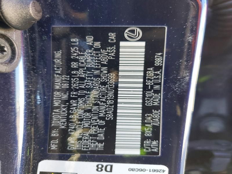 2022 Lexus Es 350 Base