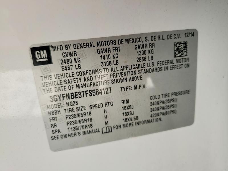 2015 Cadillac Srx Luxury Collection