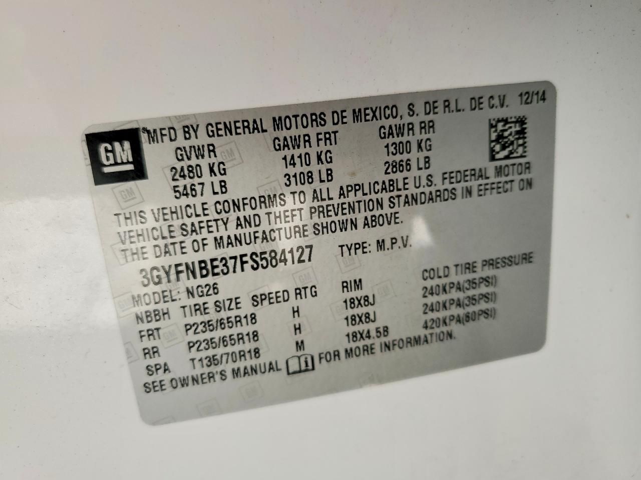 2015 Cadillac Srx Luxury Collection