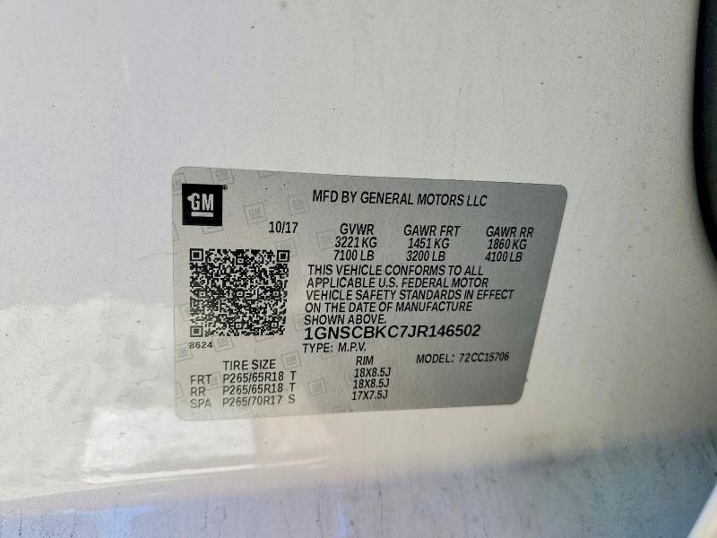 2018 Chevrolet Tahoe C1500 lt