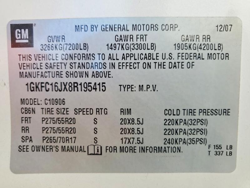 2008 GMC Yukon xl C1500