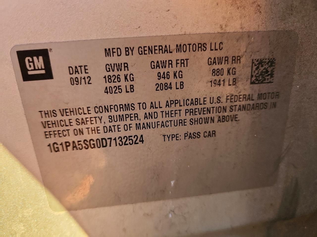 2013 Chevrolet Cruze ls