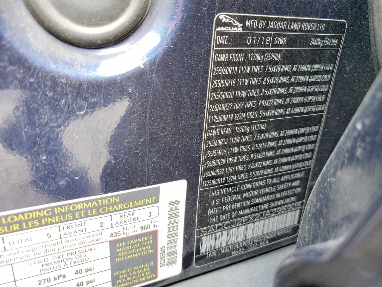 2018 Jaguar F-pace Premium