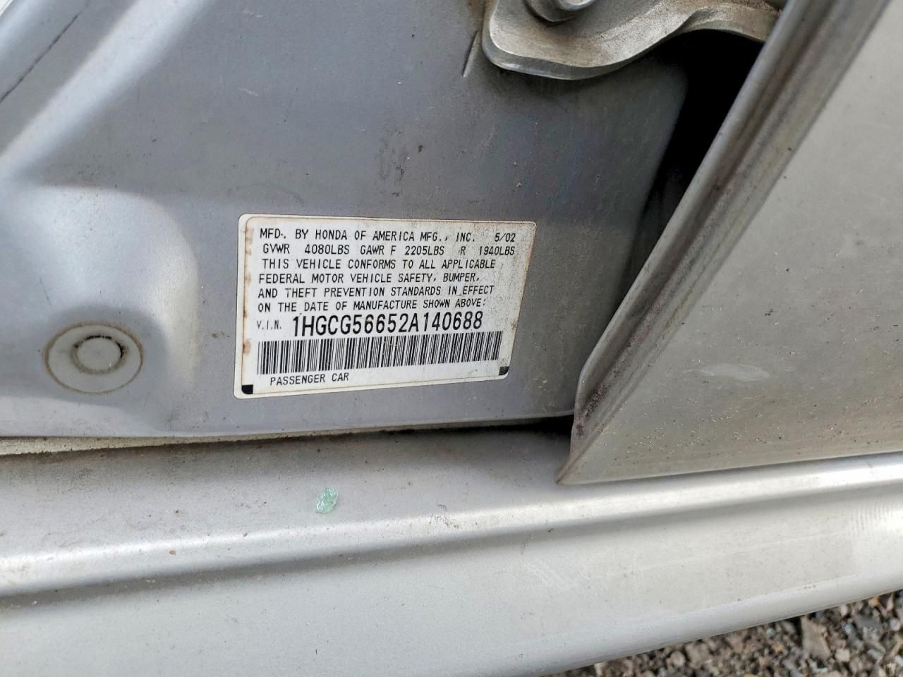 2002 Honda Accord ex