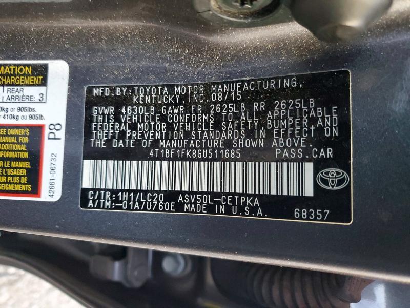 2016 Toyota Camry le