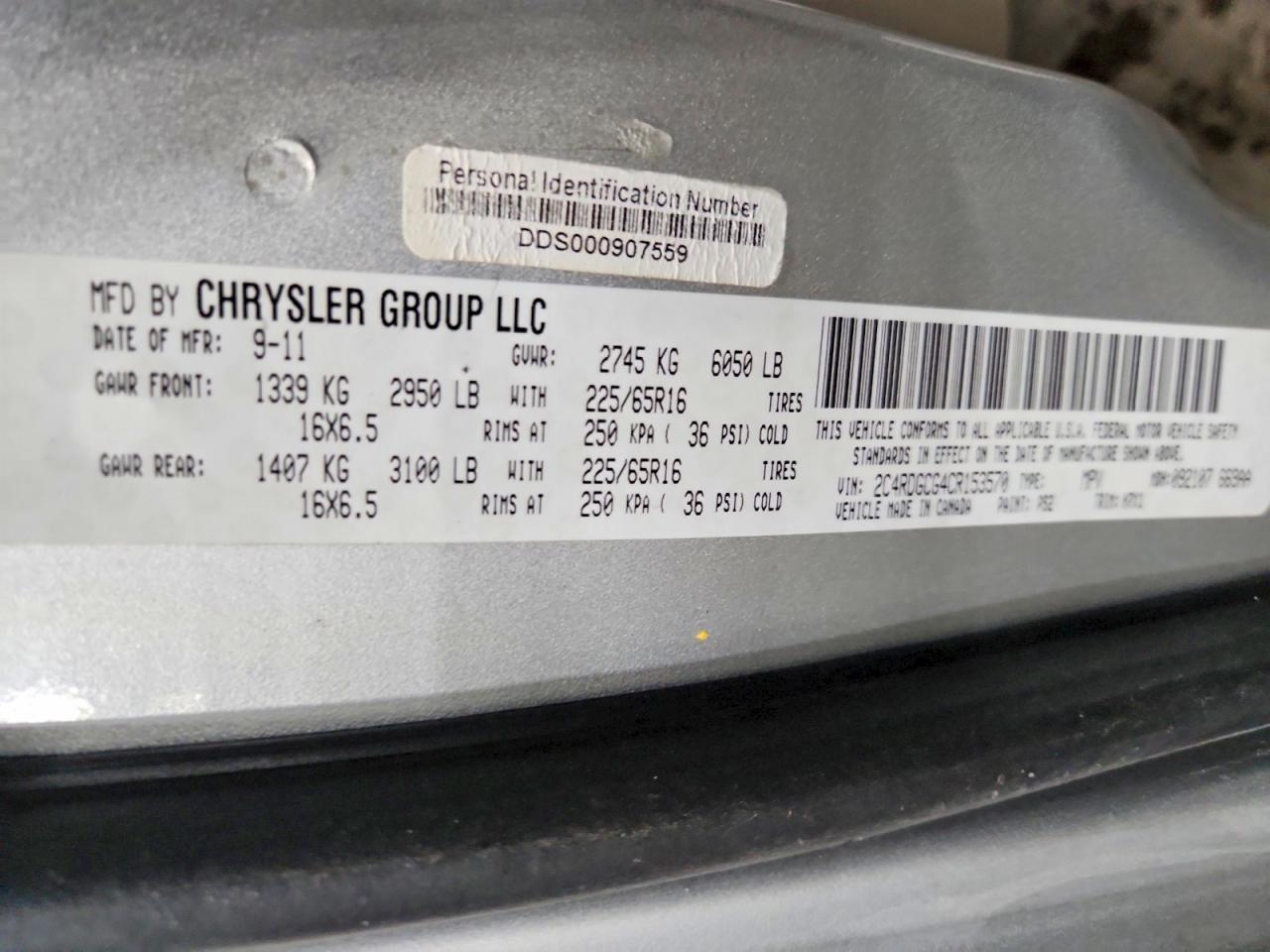 2012 Dodge Grand Caravan sxt
