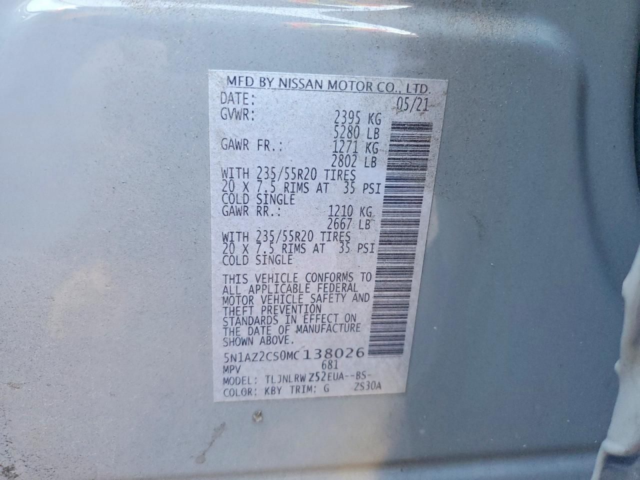 2021 Nissan Murano sl