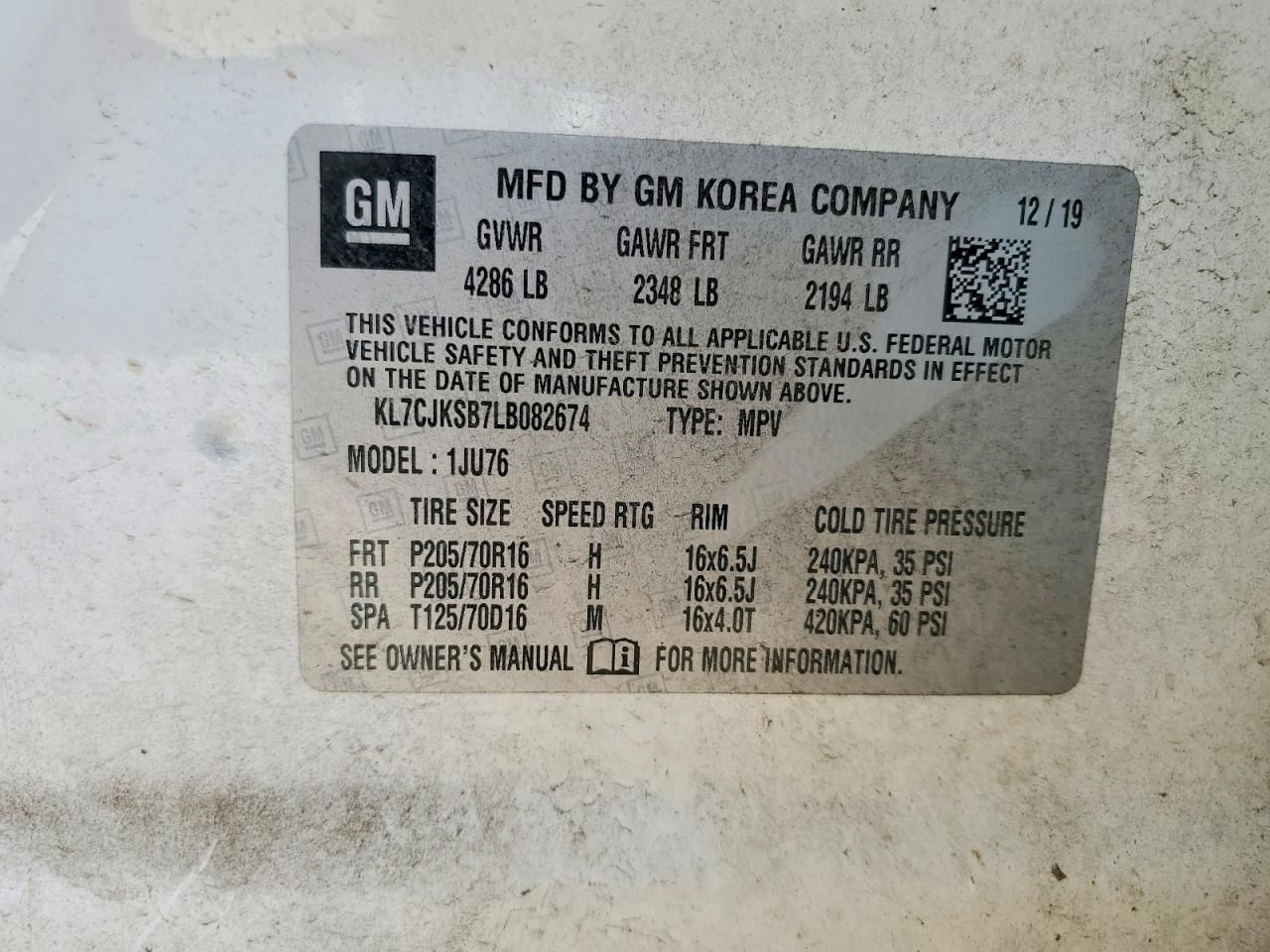 2020 Chevrolet Trax ls