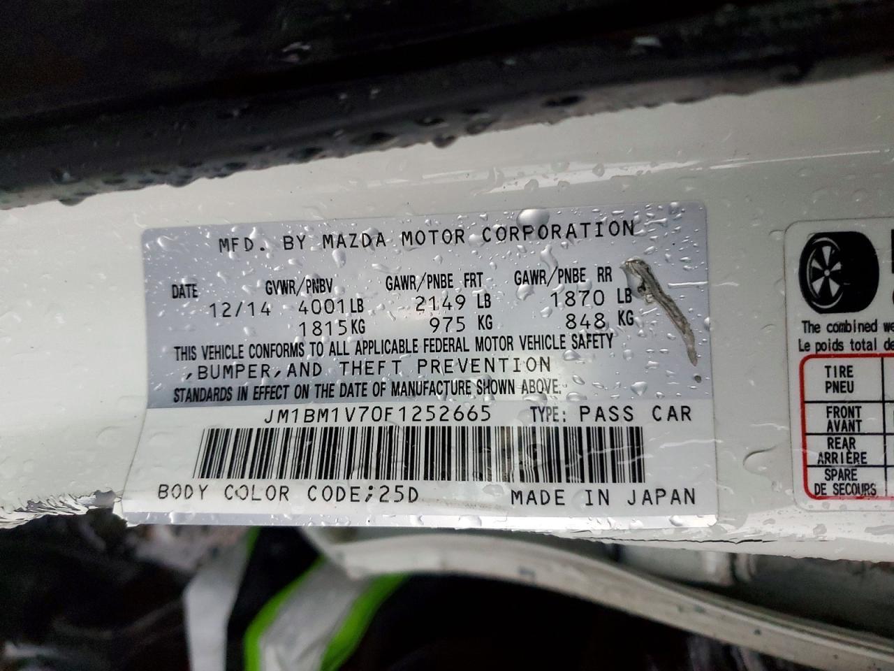 2015 Mazda 3 Touring