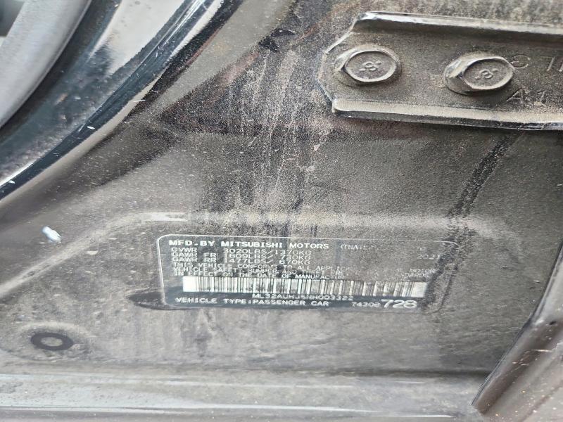 2022 Mitsubishi Mirage es