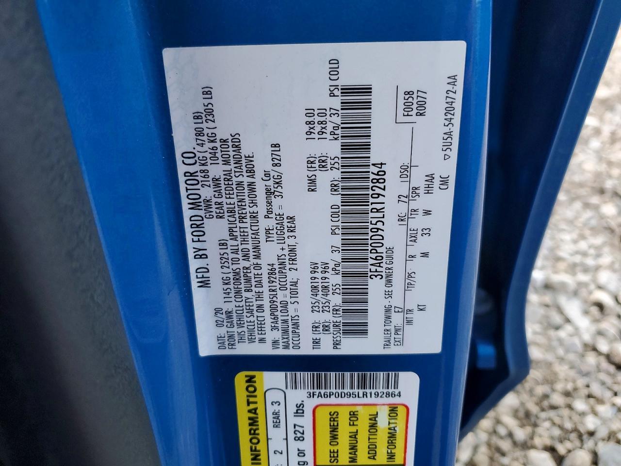2020 Ford Fusion Titanium