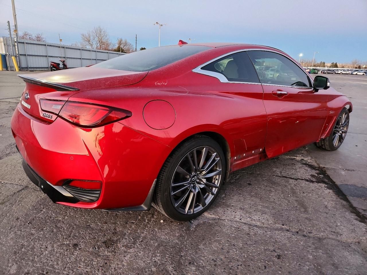 2017 Infiniti Q60 red Sport 400
