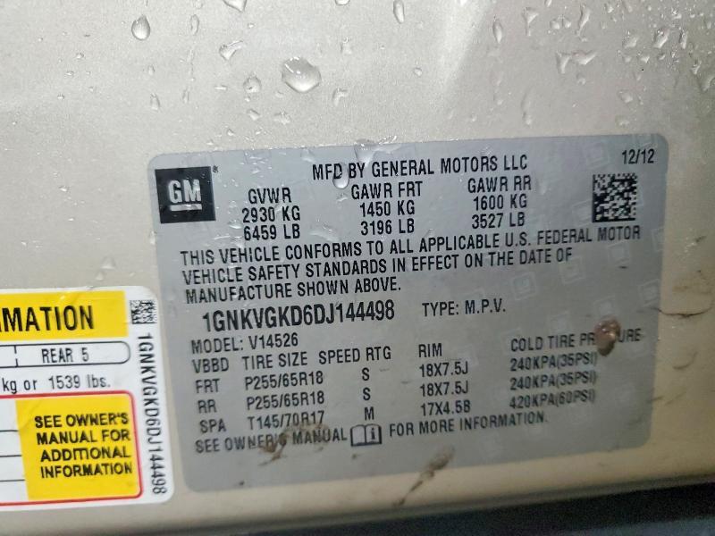 2013 Chevrolet Traverse lt