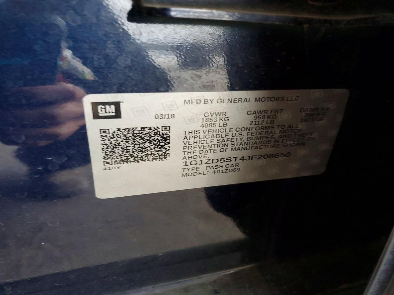 2018 Chevrolet Malibu lt