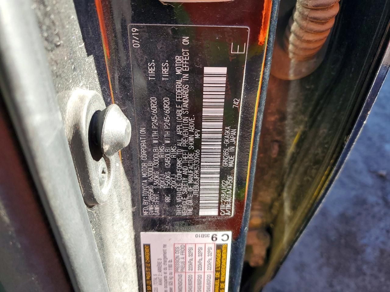 2019 Toyota 4runner Sr5/sr5 Premium