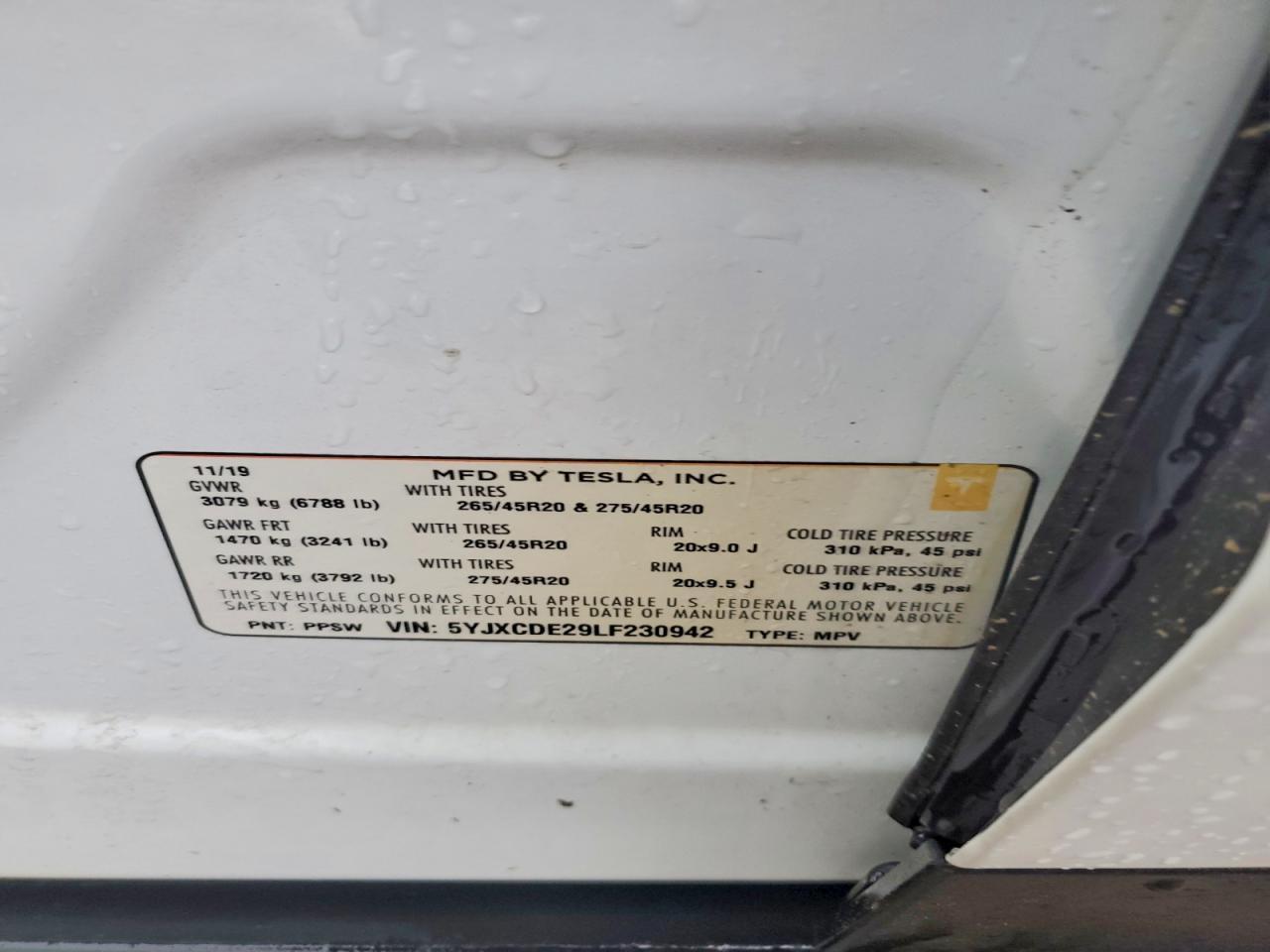 2020 Tesla Model x
