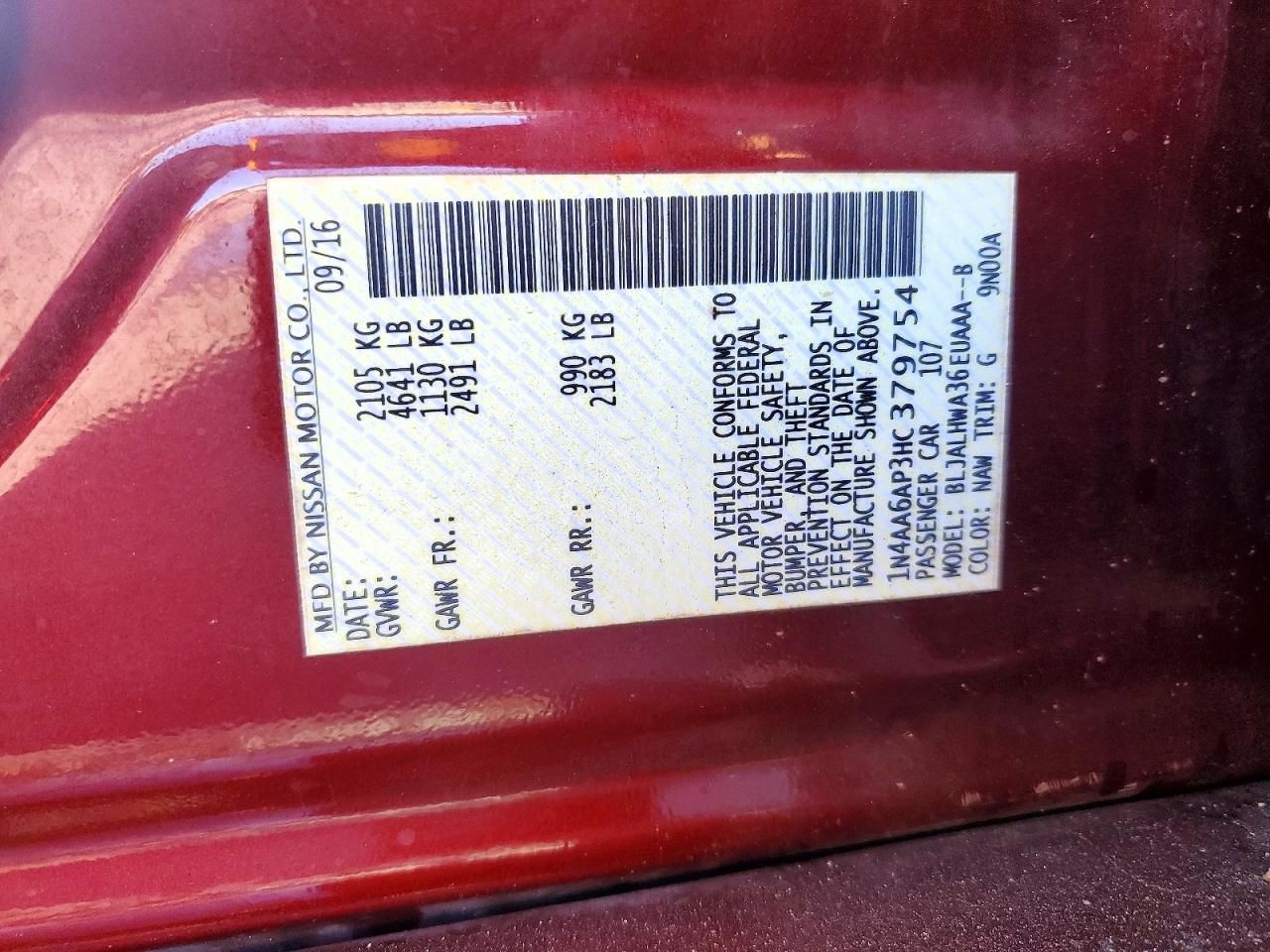 2017 Nissan Maxima 3.5s