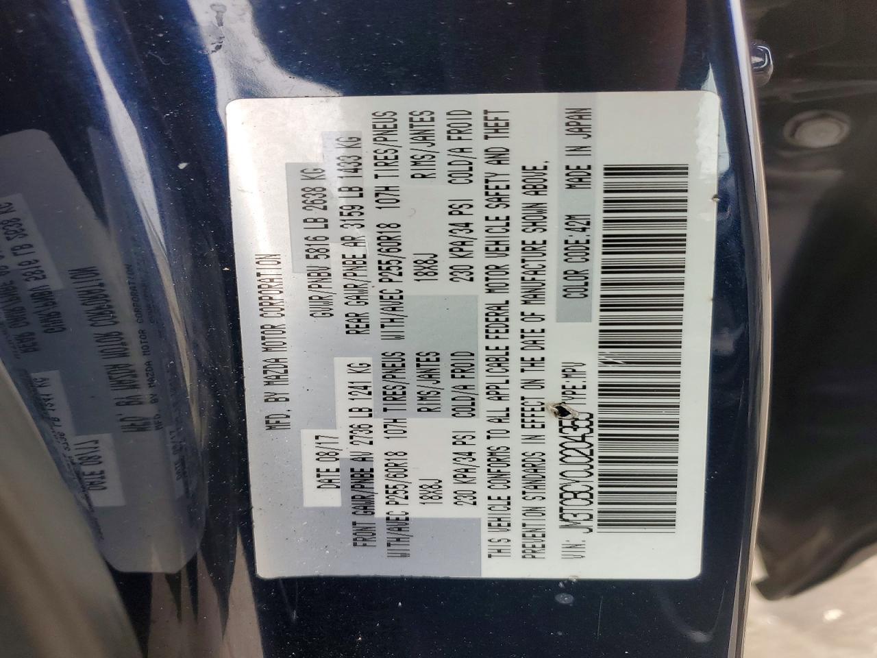 2018 Mazda Cx-9 Touring