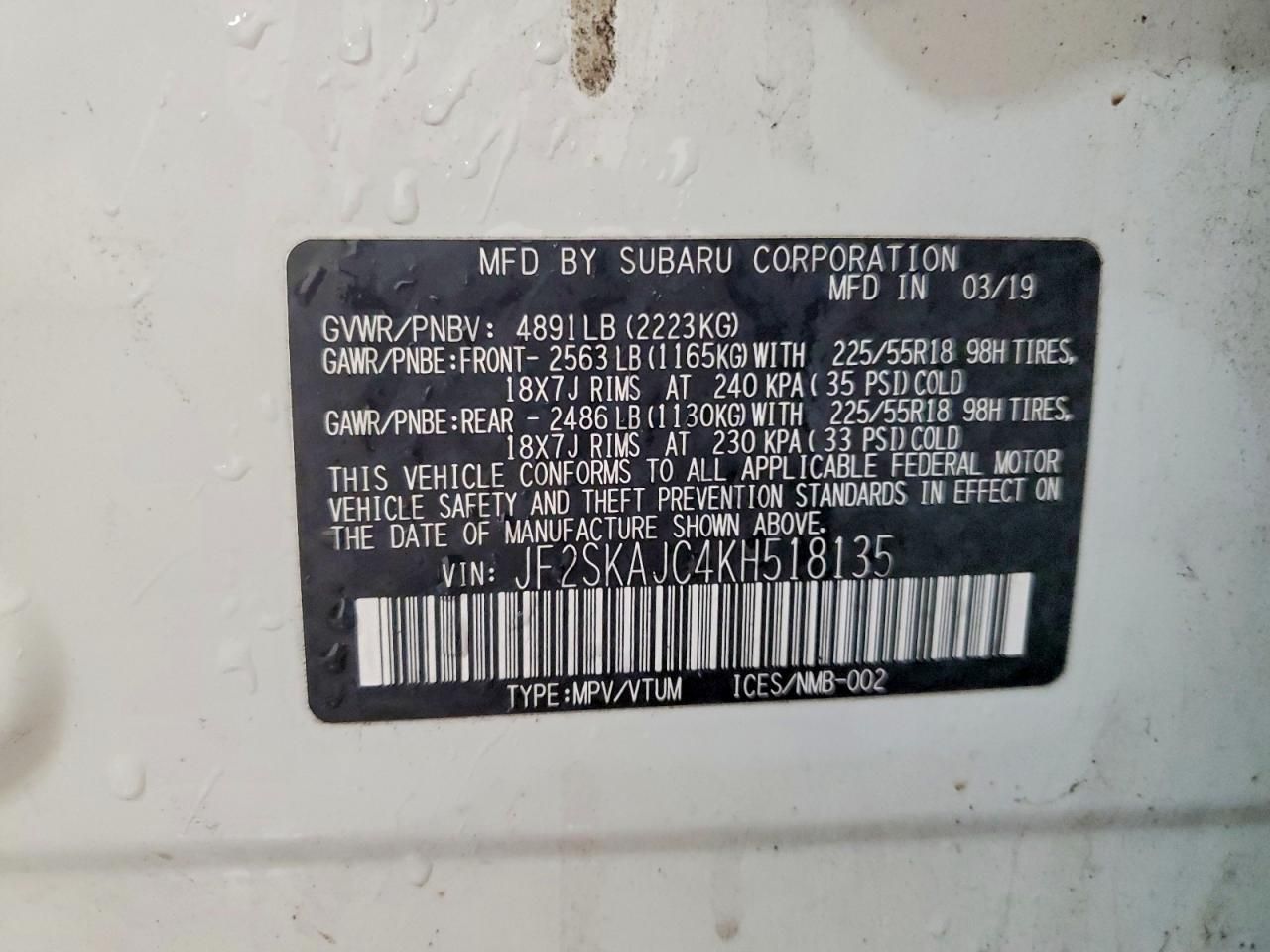 2019 Subaru Forester Sport