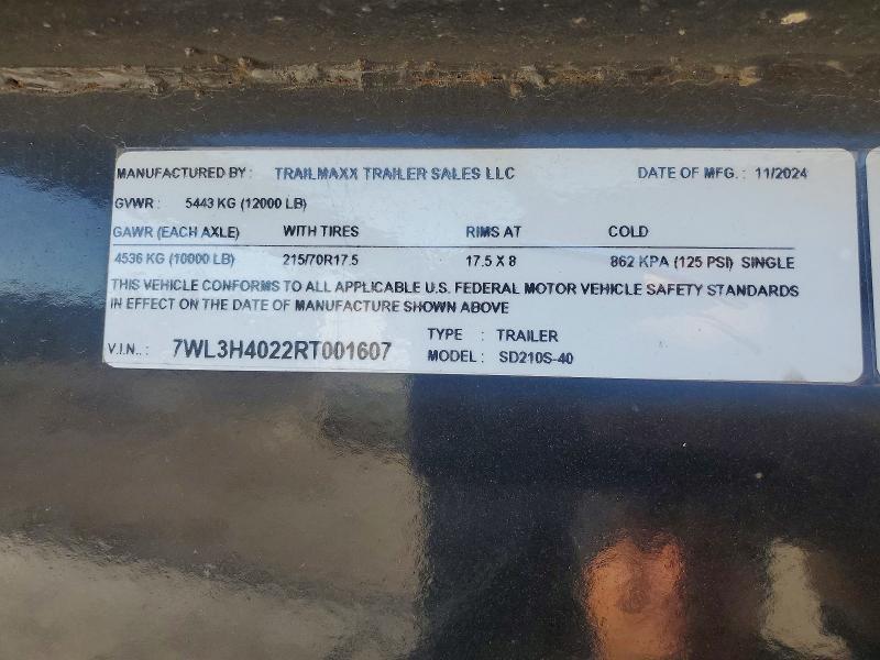 2024 Trail King 2024 Trail Maxx SD210S-40 Flatbed Trailer