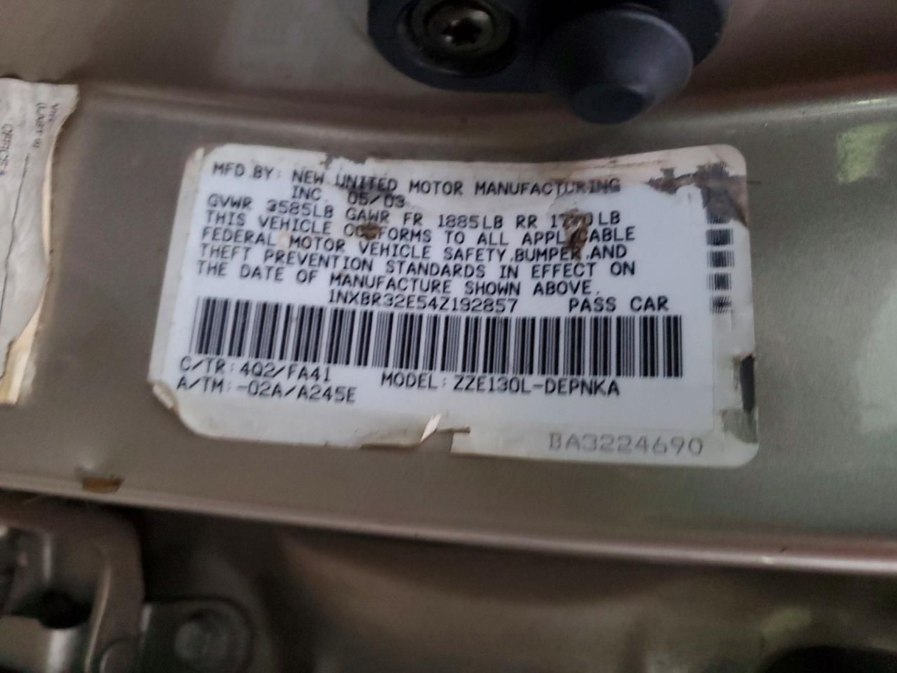 2004 Toyota Corolla ce