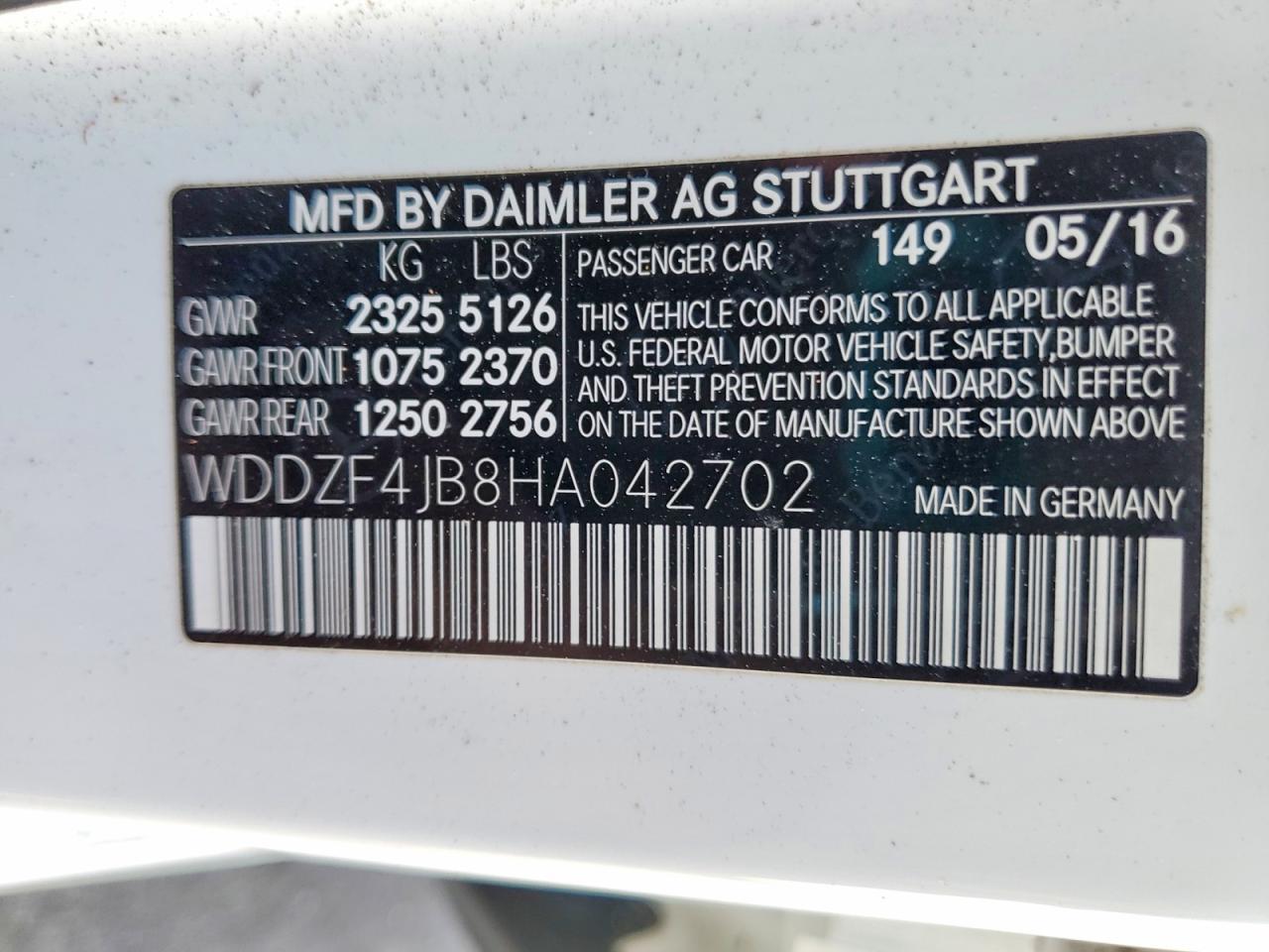 2017 Mercedes-Benz E 300