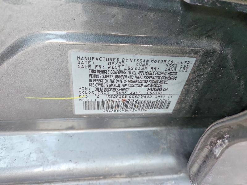 2022 Nissan Sentra sv