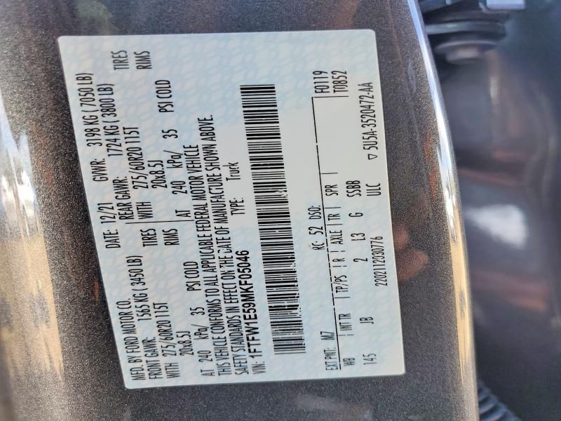 2021 Ford F150 Supercrew