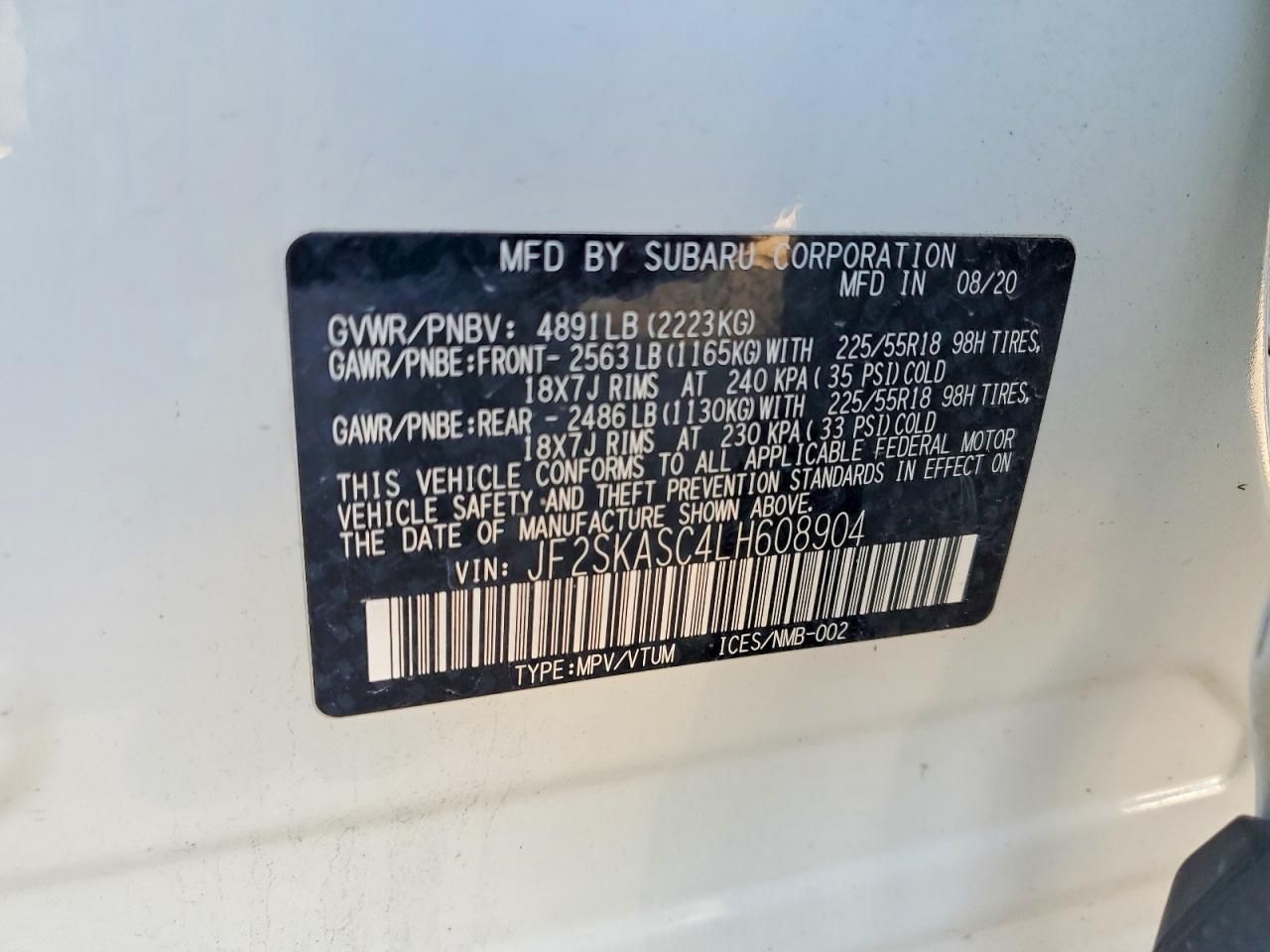 2020 Subaru Forester Limited