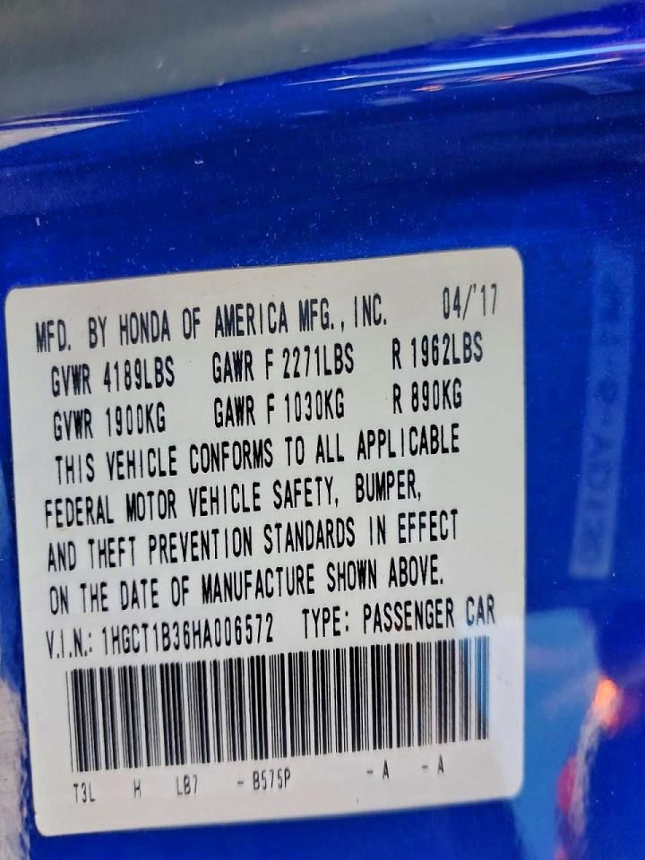 2017 Honda Accord Lx-s