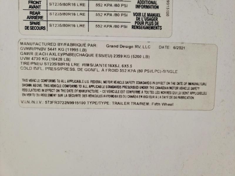 2022 Grand Design Reflection