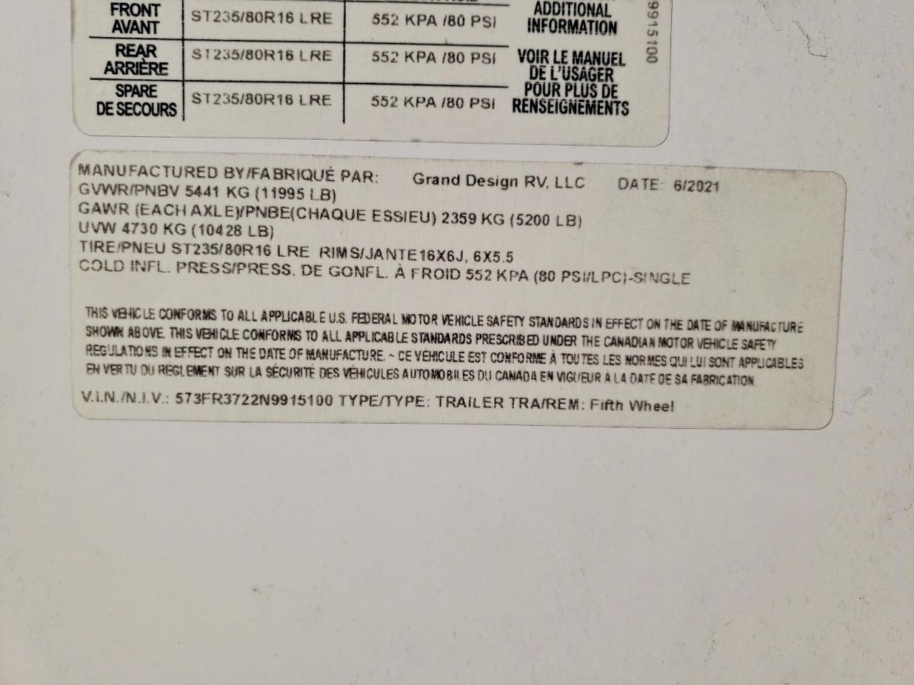 2022 Grand Design Reflection