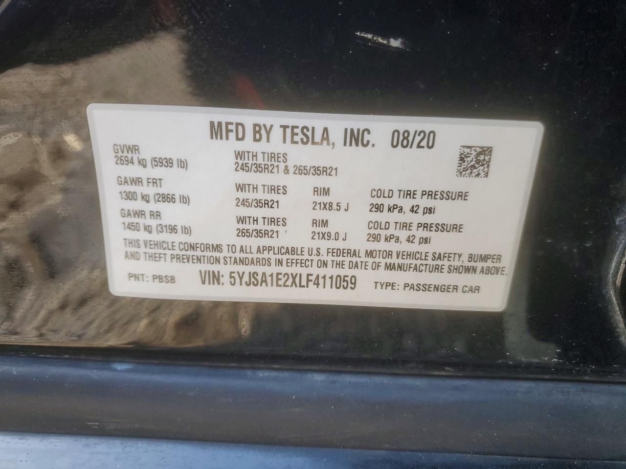 2020 Tesla Model s