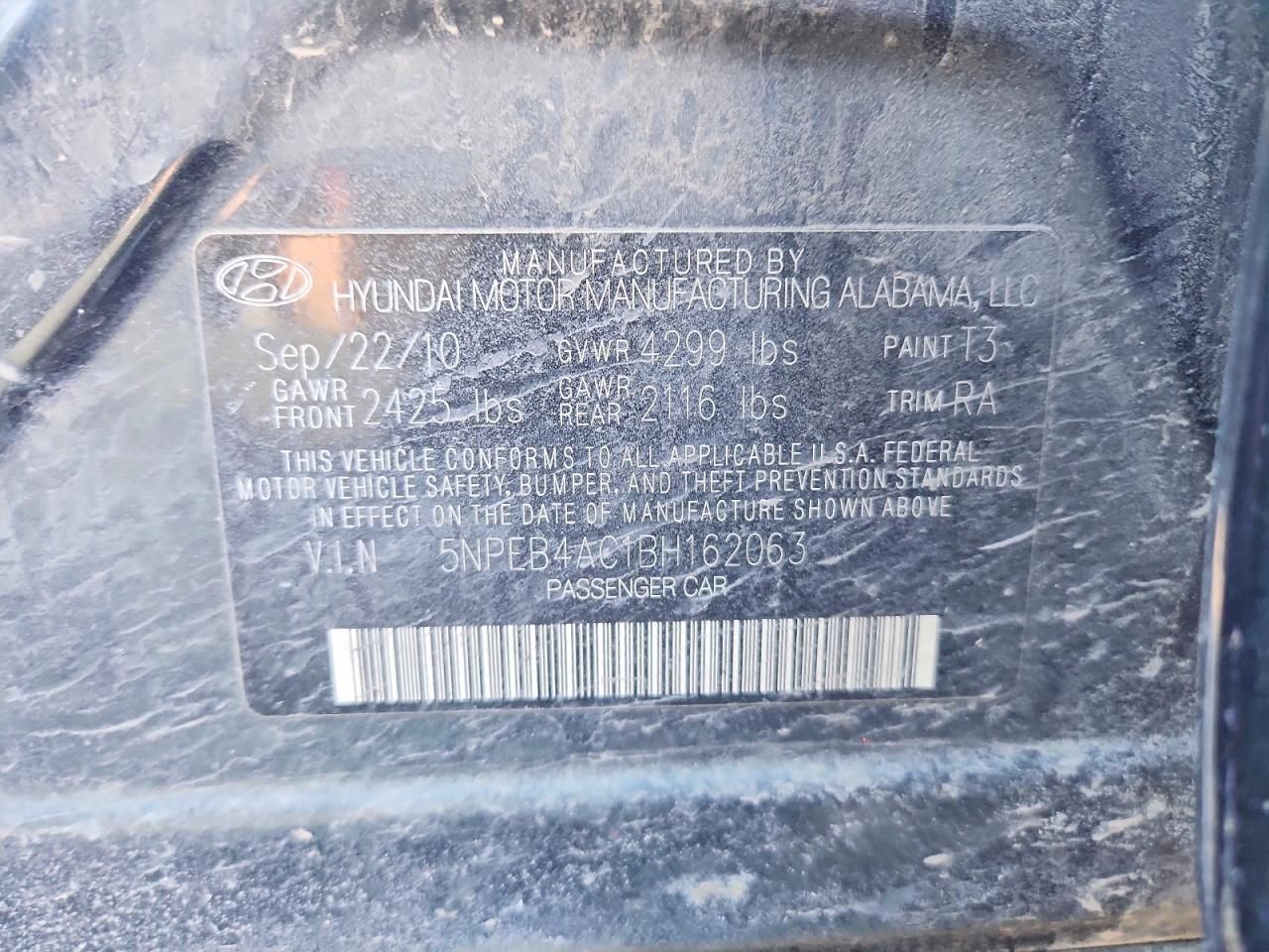 2011 Hyundai Sonata gls