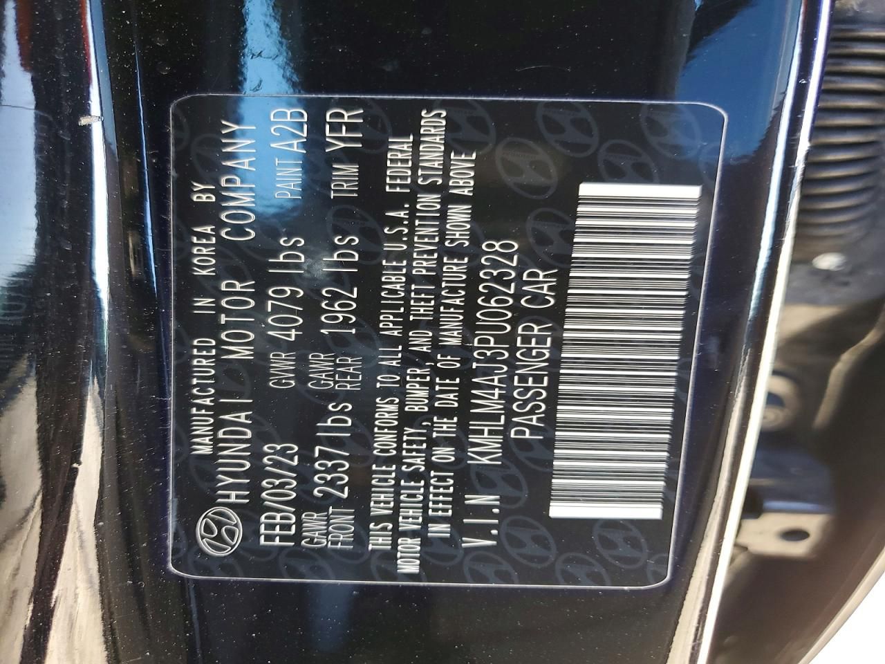 2023 Hyundai Elantra Blue