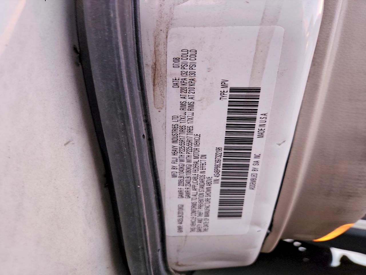 2009 Subaru Outback 2.5i Limited